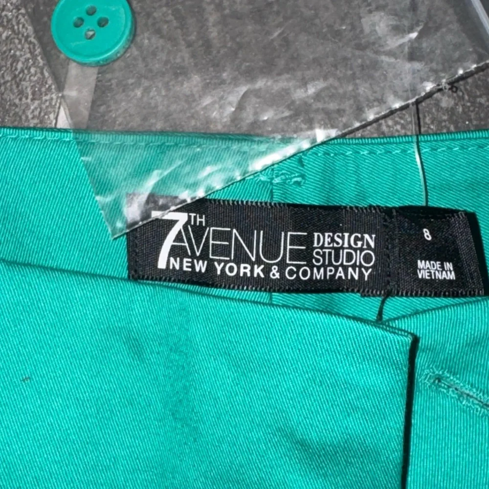New York & Company Women's Teal Shorts - Picture 2 of 2